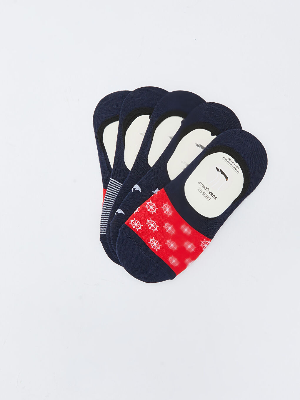 Karışık Desenli Erkek Babet Çorap 5'li