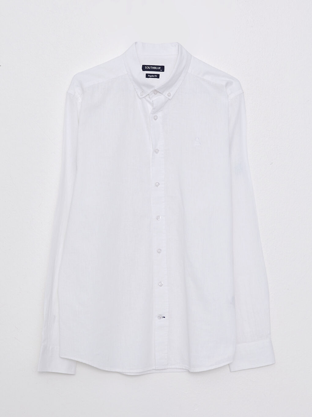 Beyaz Regular Fit Uzun Kollu Erkek Gömlek-11