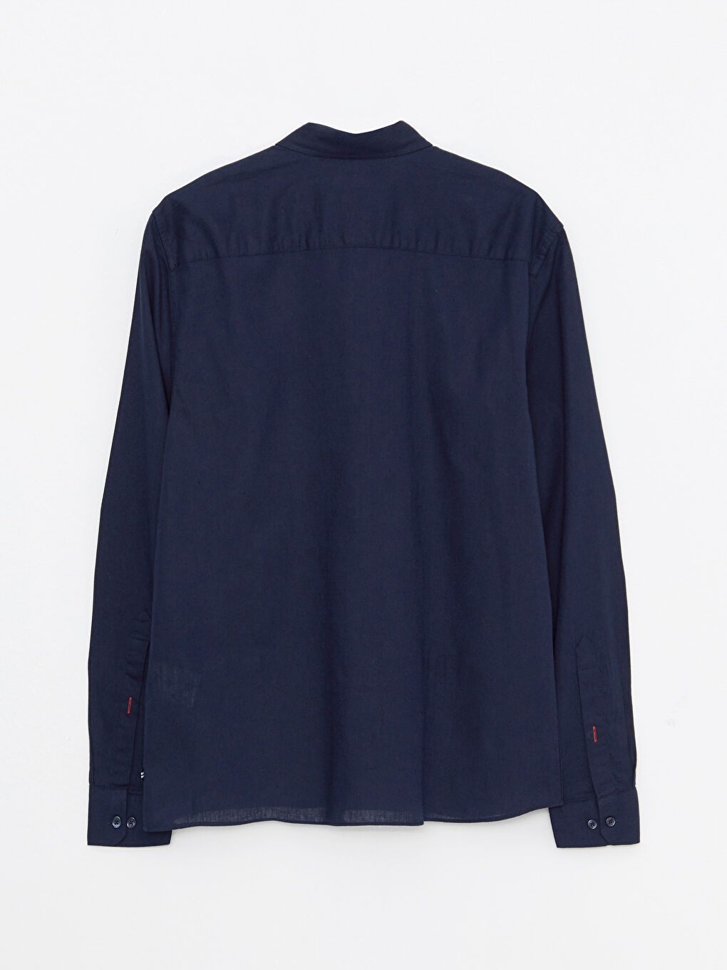 Lacivert Regular Fit Uzun Kollu Erkek Gömlek-10