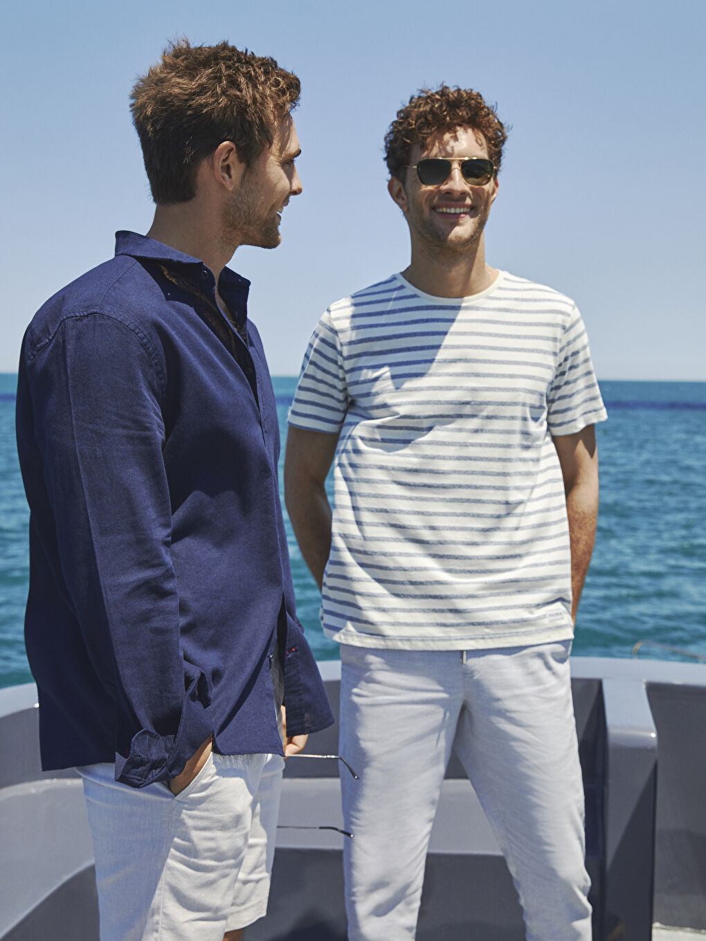 Lacivert Regular Fit Uzun Kollu Erkek Gömlek-1