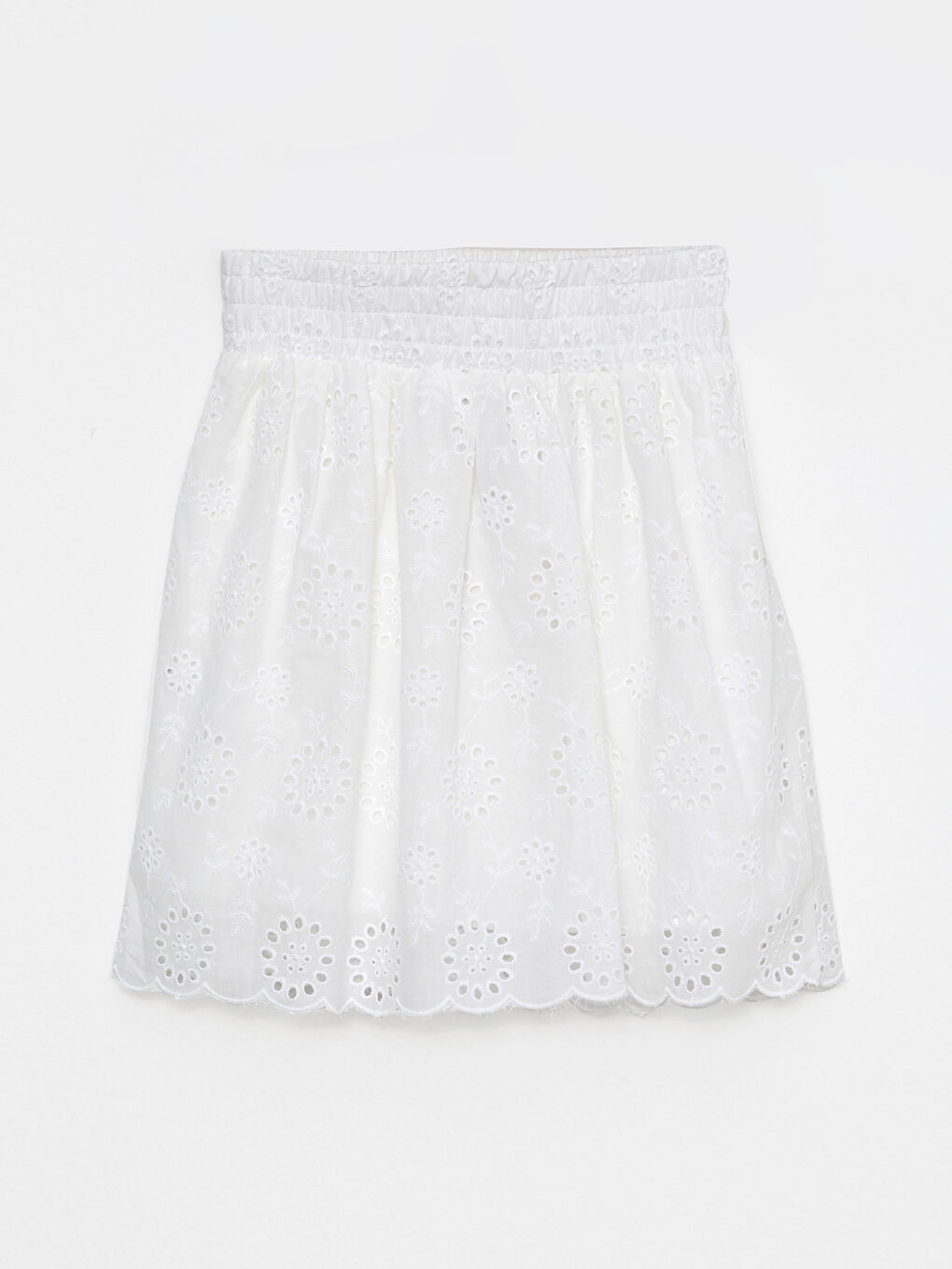 ელასტიური წელის მოქარგული ქალის ქვედაბოლო-6