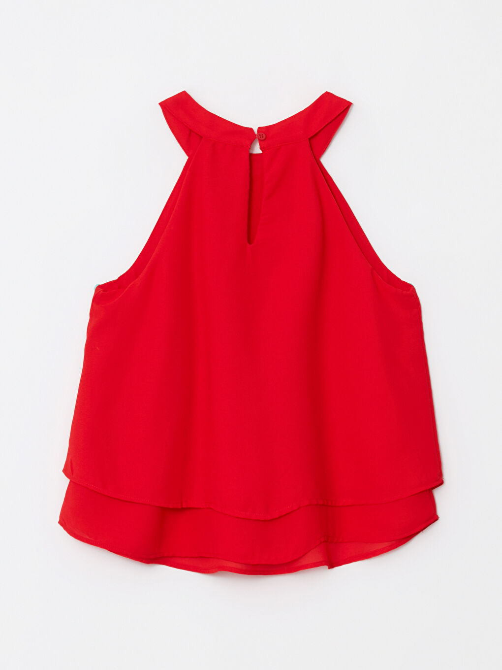 Women's Halter Collar Straight Sleeveless Blouse -S2JR25Z8-HBH