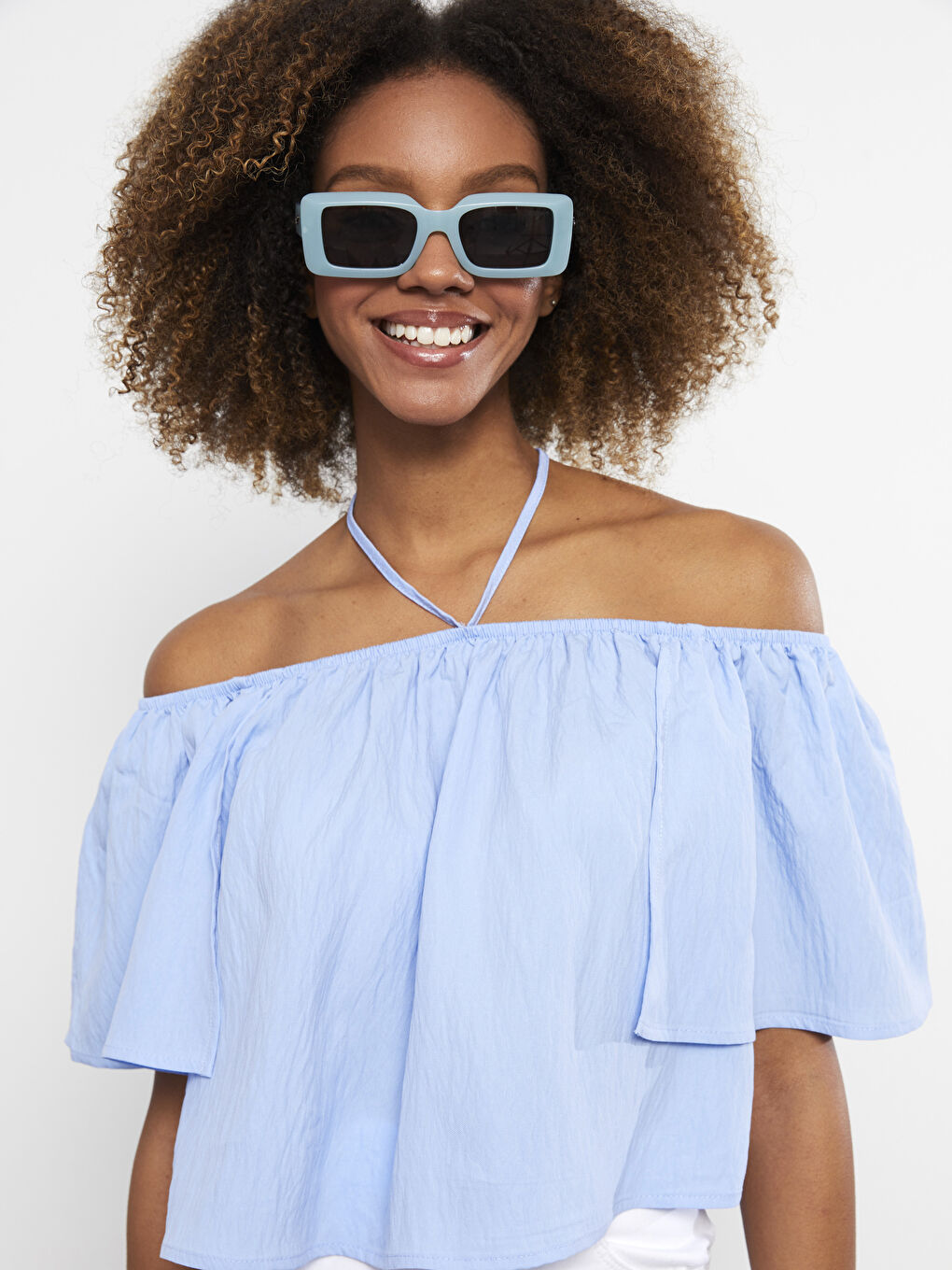 LCW Vision Slash Neck Women's Blouse -S2JR26Z8-GJL