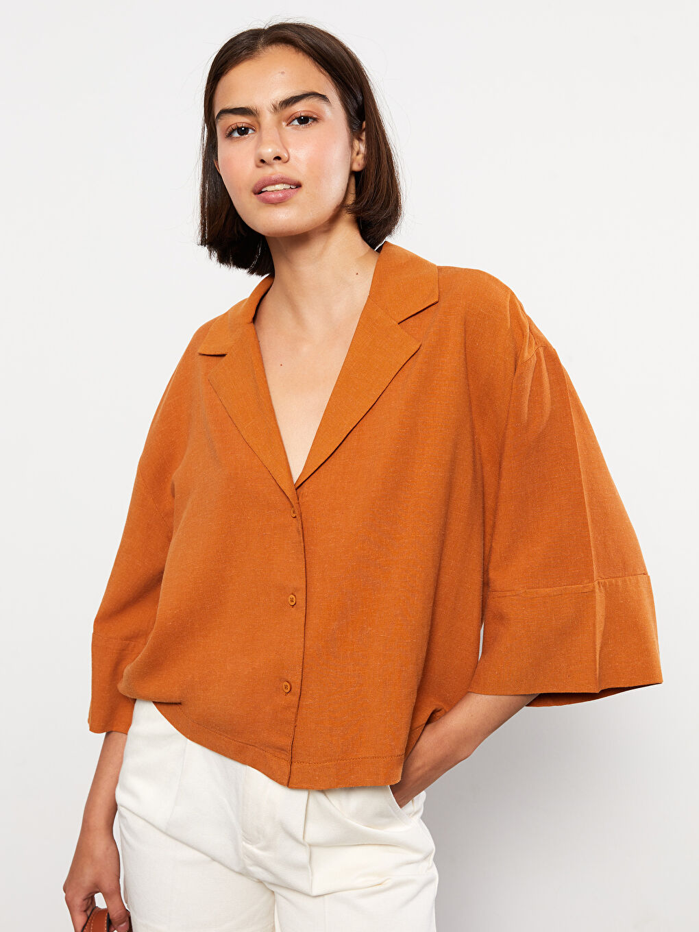 Рубашка с пуговицами, стандартная, с длинным рукавом, для женщин