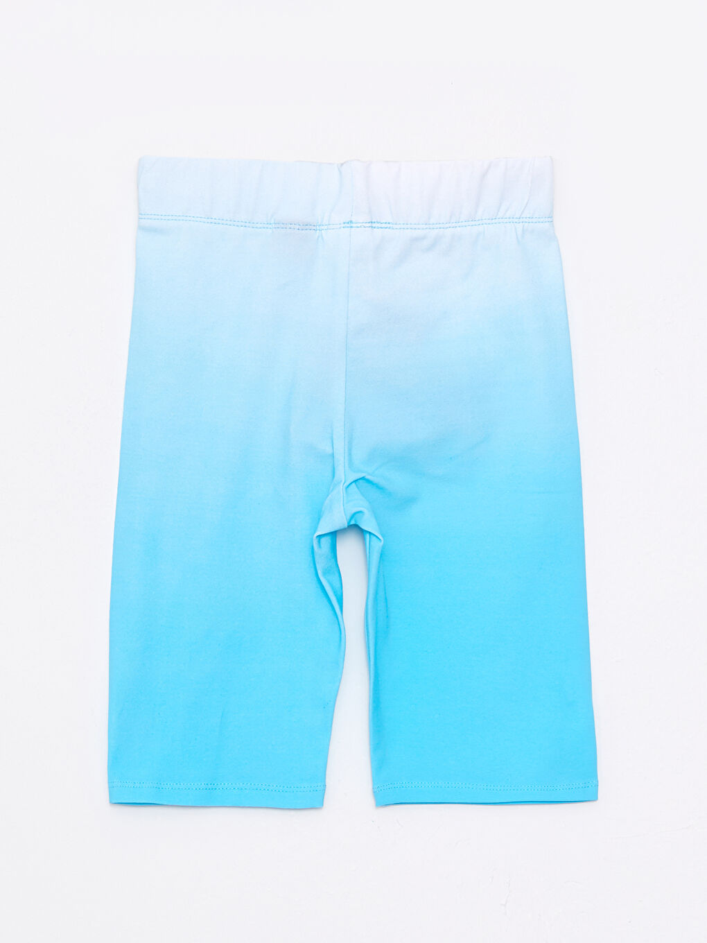 Turkuaz Beli Lastikli Mickey Mouse Baskılı Pamuklu Kız Çocuk Tayt-1