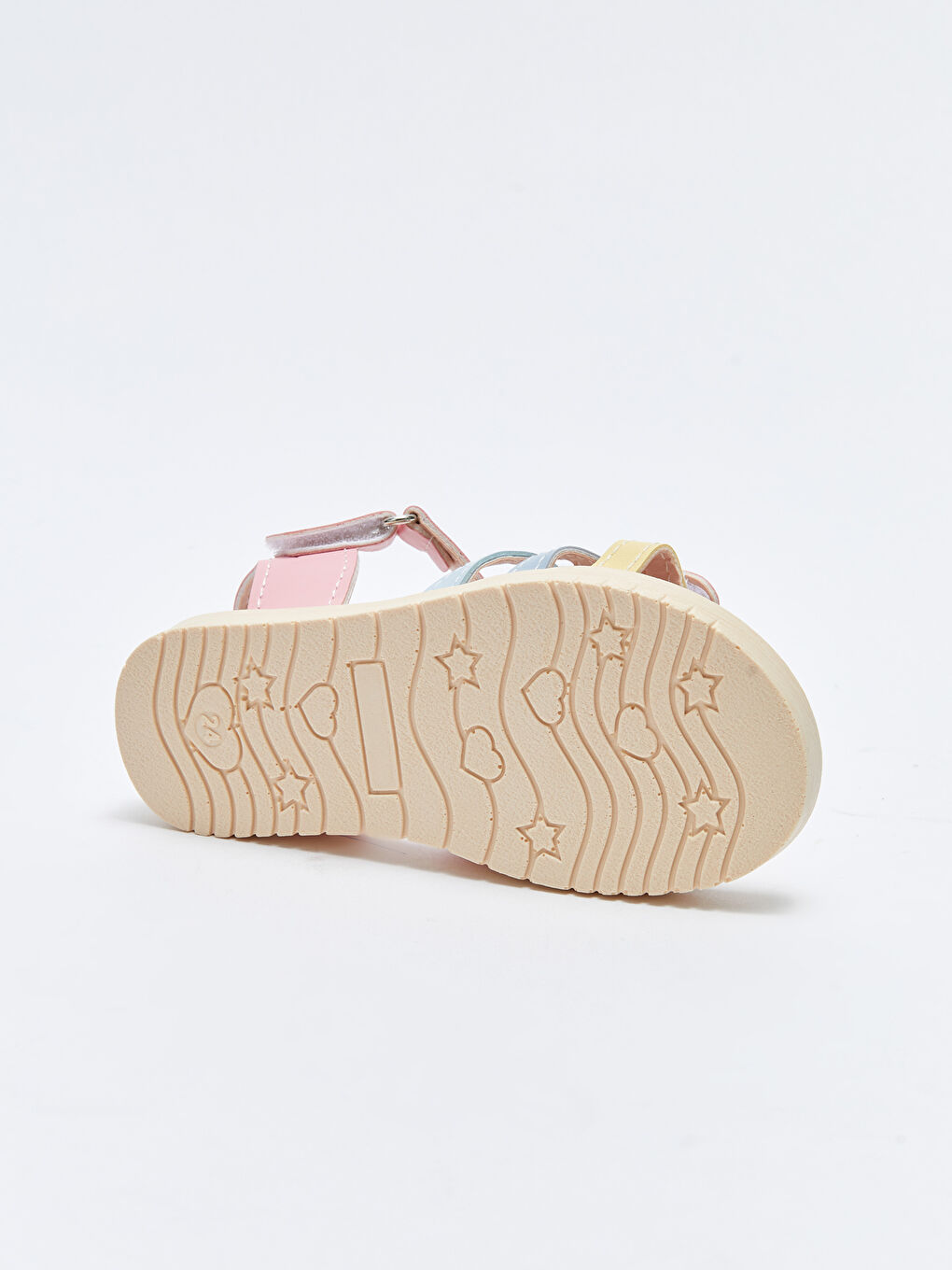 Pembe Minnie Mouse Lisanslı Patch Detaylı Cırt Cırtlı Kız Bebek Sandalet-3