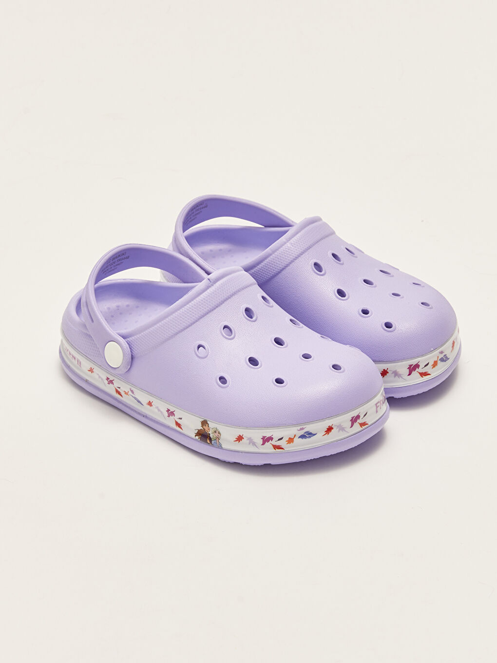 Sandale de plage fille avec boucle détaillée éclairée sous licence Frozen-1