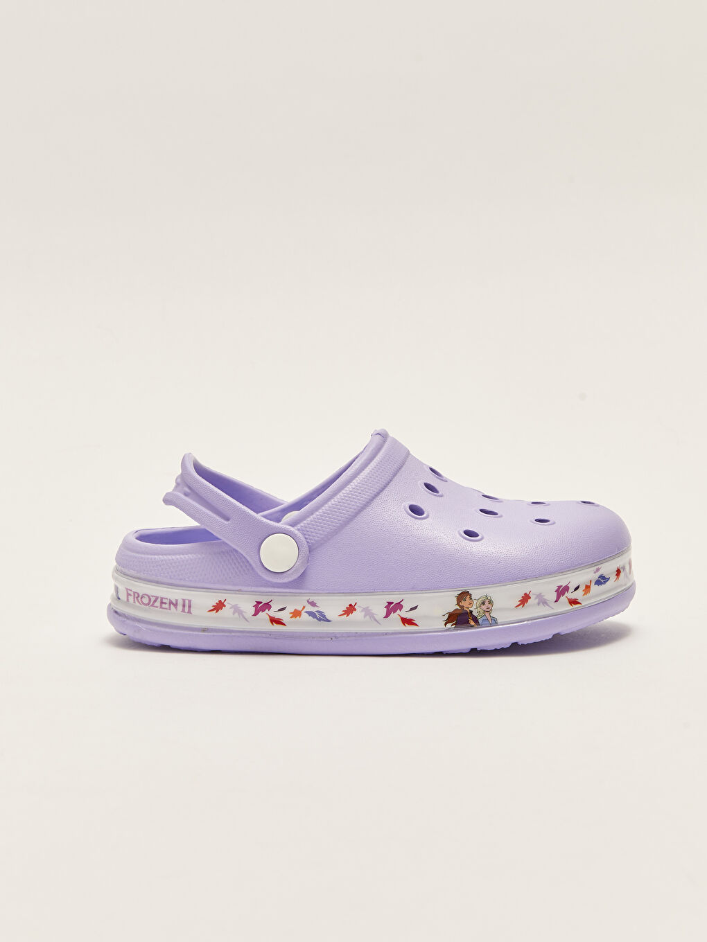 Sandale de plage fille avec boucle détaillée éclairée sous licence Frozen-2