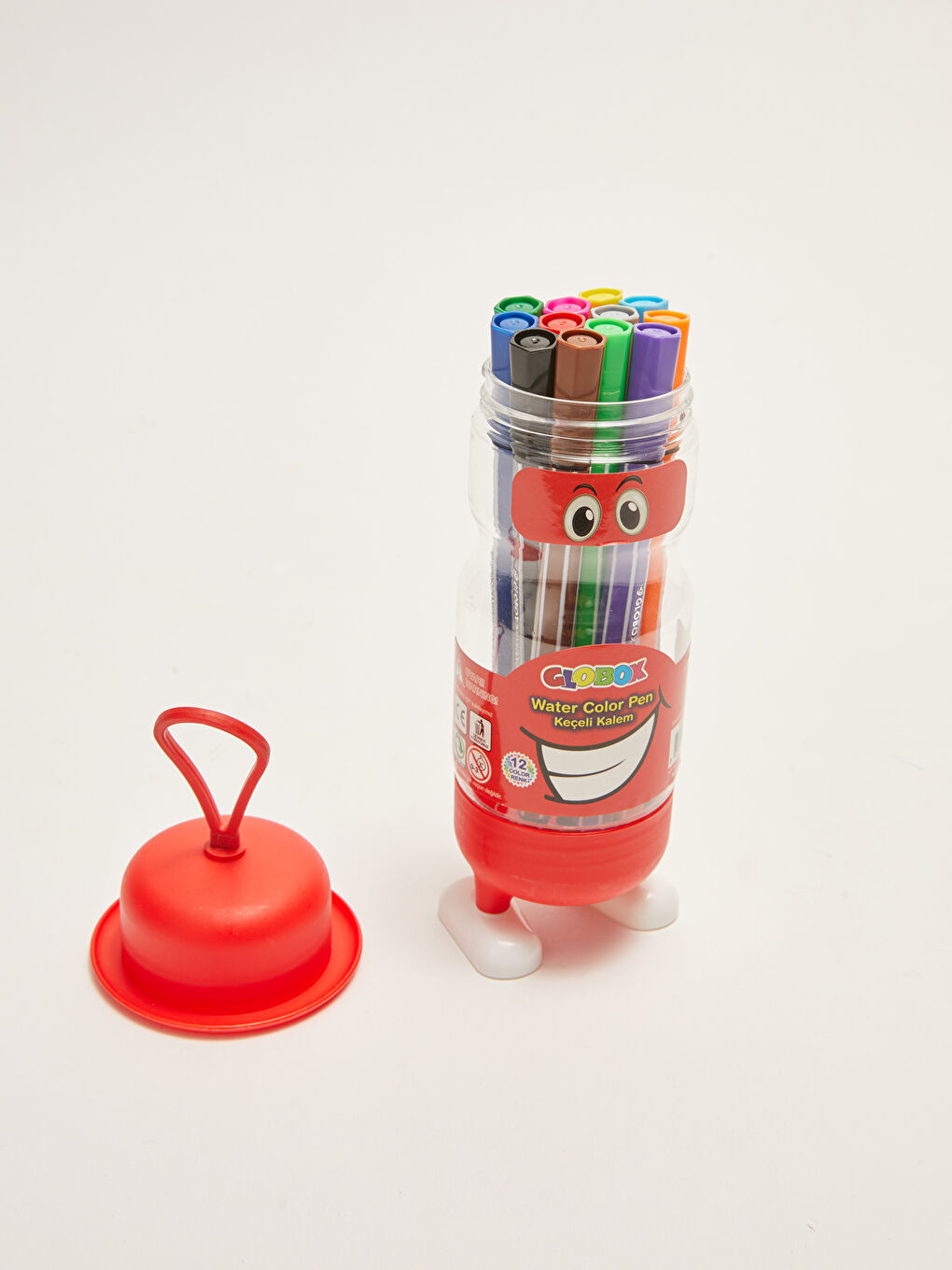 Globox 12 Color Felt Pen İn Figured Box-7