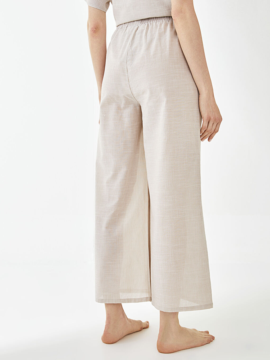 LCW DREAM Bas de Pyjama pour Femmes en Coton Uni à Taille Élastiquée -S2JS68Z8-LE8