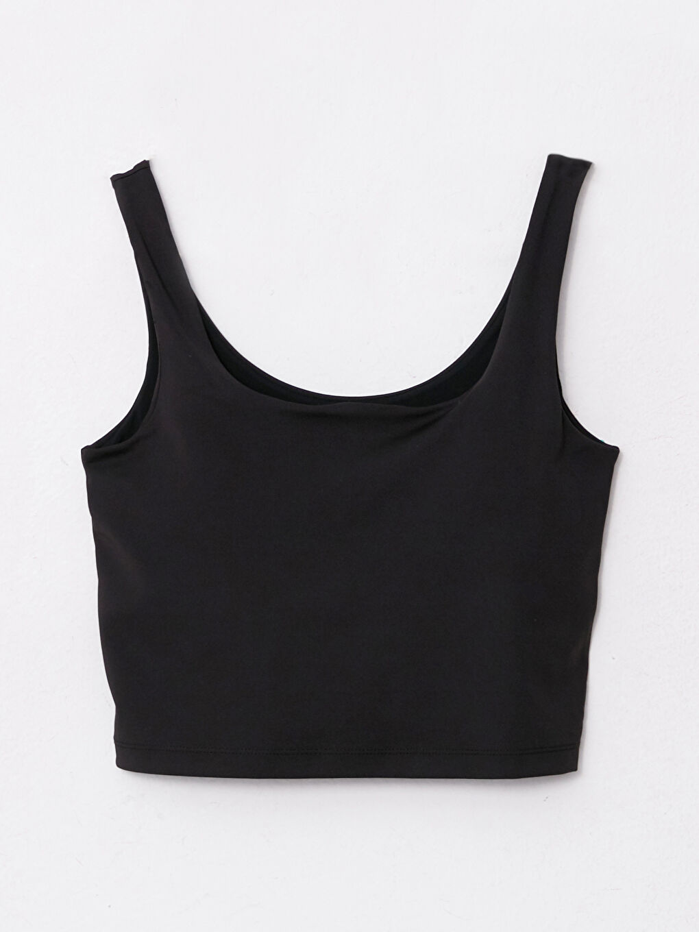 Siyah U Yaka Baskılı Kadın Outdoor Atlet-5