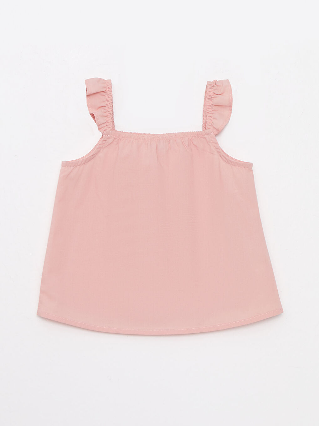 Square Neck Strap Cotton Baby Girl Blouse