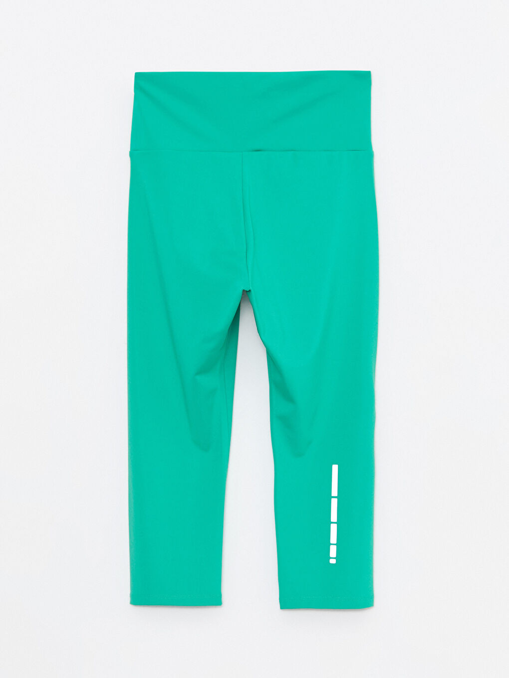 Yeşil Beli Lastikli Baskılı Kadın Outdoor Tayt-5