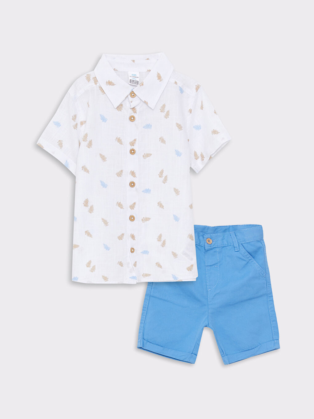 Ensemble 2 Pièces Chemise à Manches Courtes Imprimée et Short Bébé Garçon