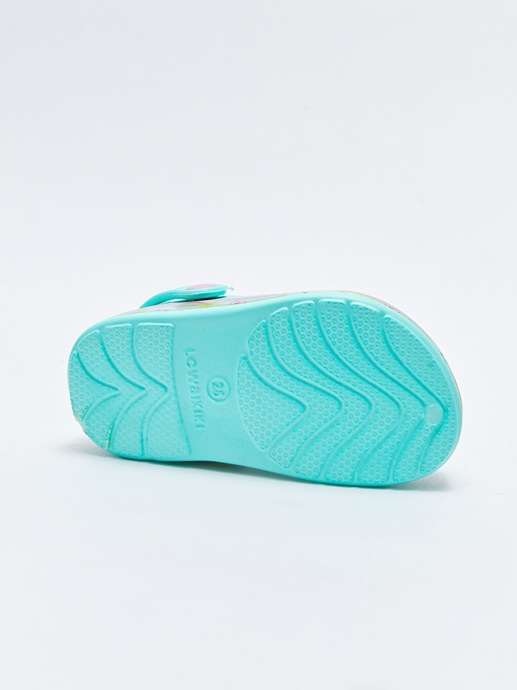 Yeşil Işıklı Baskılı Kız Çocuk Plaj Sandaleti-4