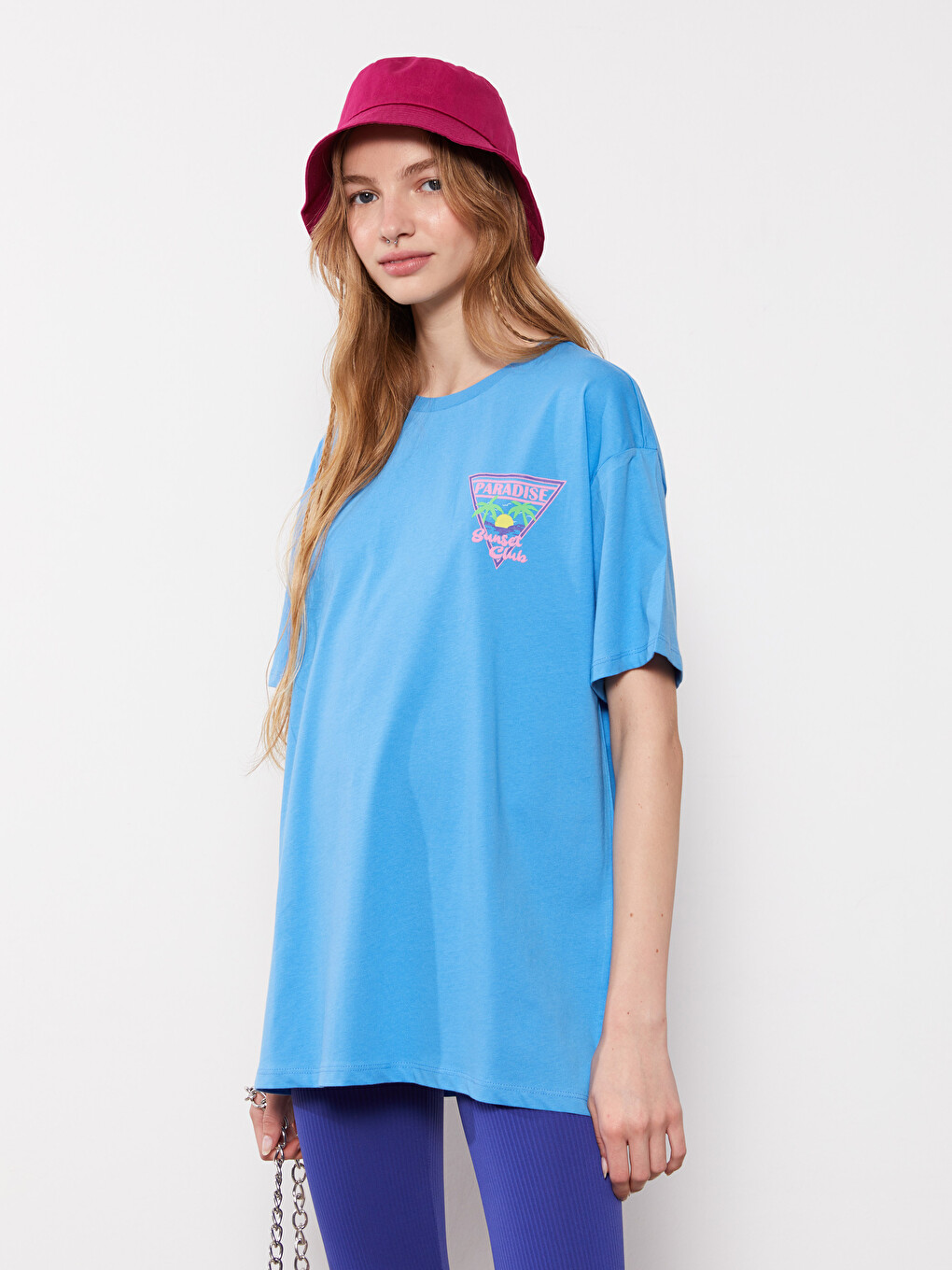 XSIDE Crew Neck Printed Short Sleeve Cotton Women's T-shirt