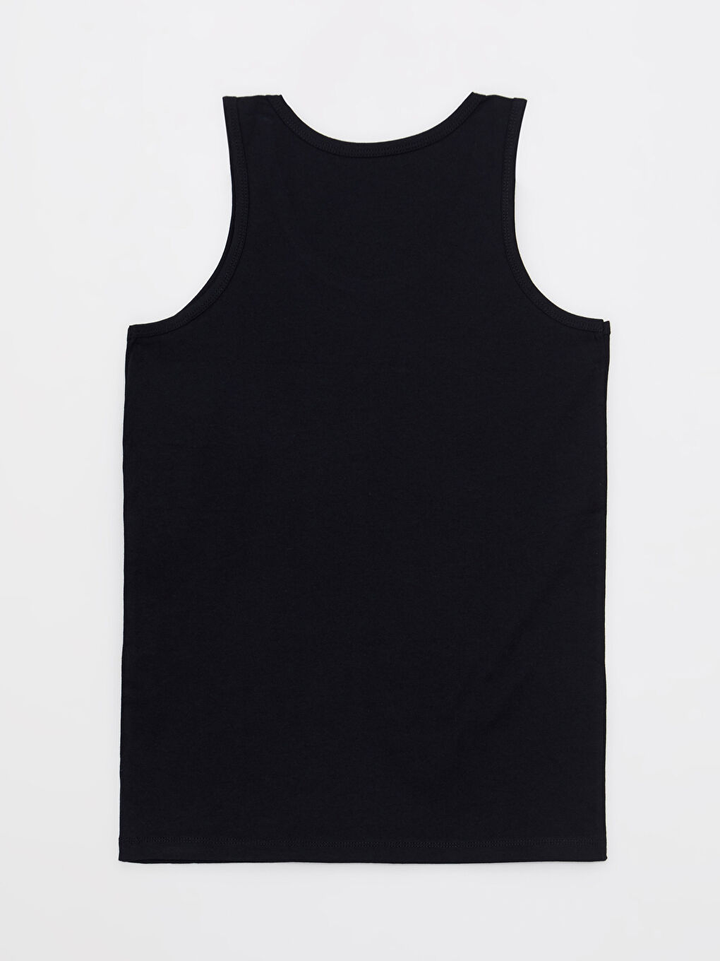 Siyah Bisiklet Yaka Basic Pamuklu Erkek Çocuk Atlet 5'li-2