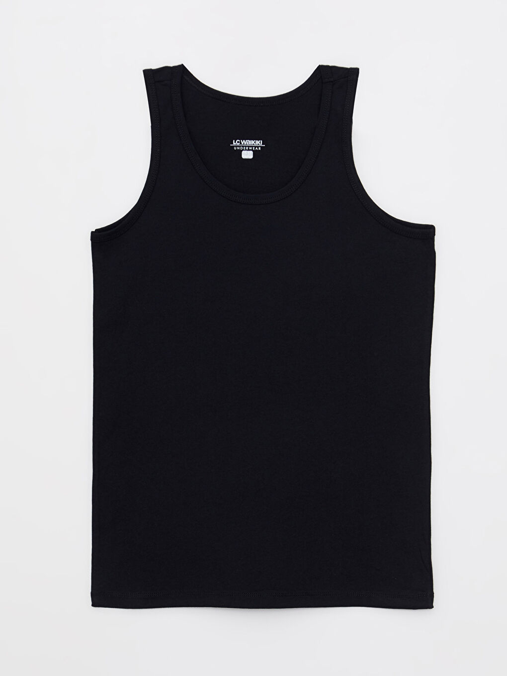 Siyah Bisiklet Yaka Basic Pamuklu Erkek Çocuk Atlet 5'li-3