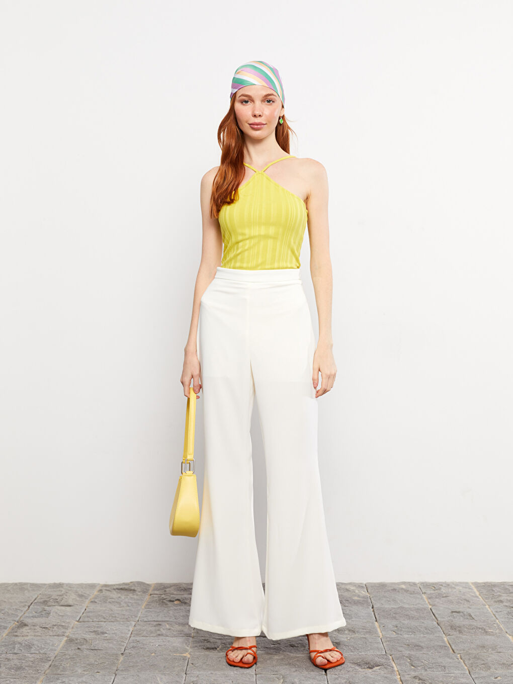 Women's Standard Fit Plain Trousers-1