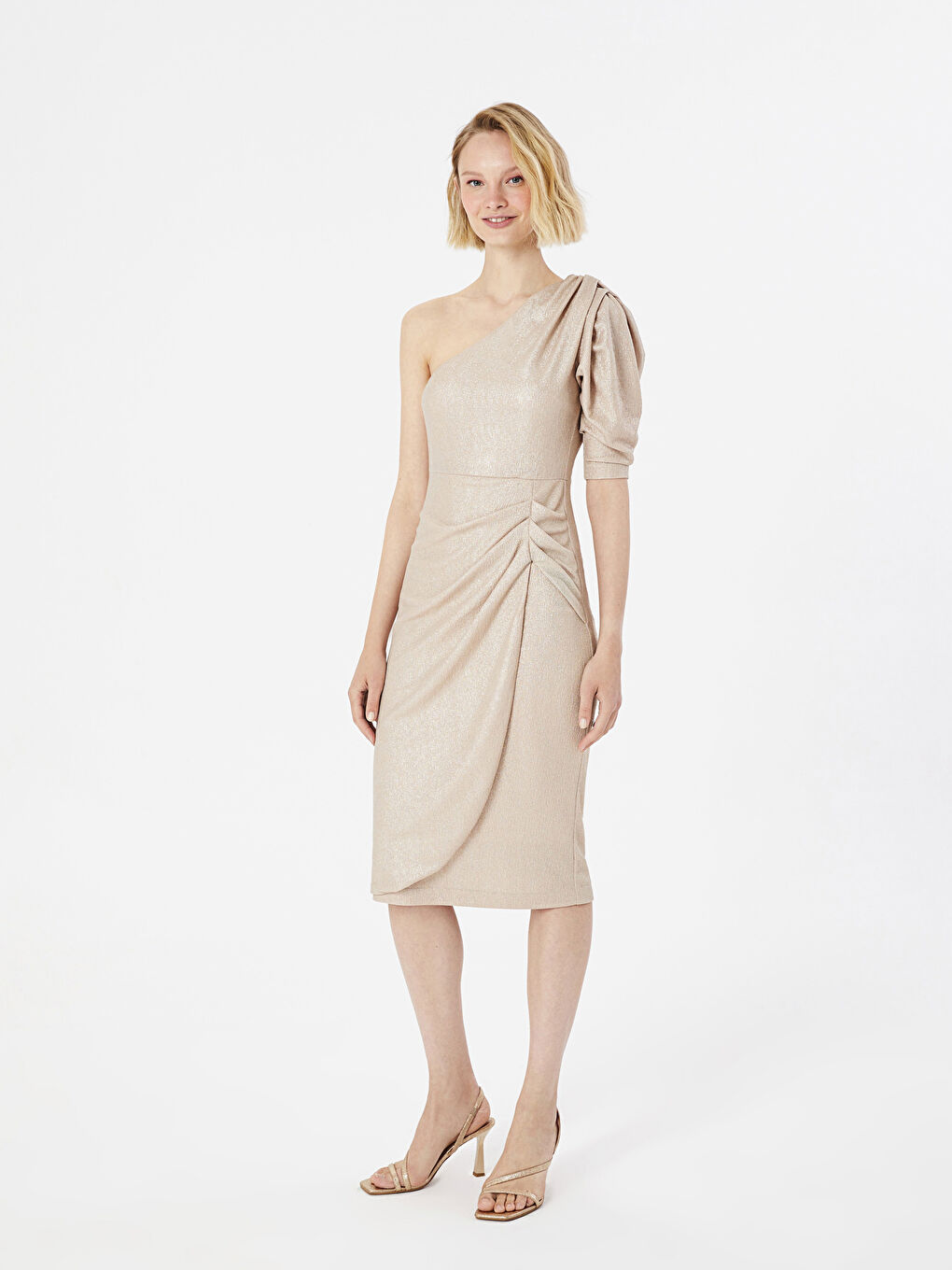 LC Waikiki Women's One-Shoulder Plain Dress -S2JU66Z8-SFA