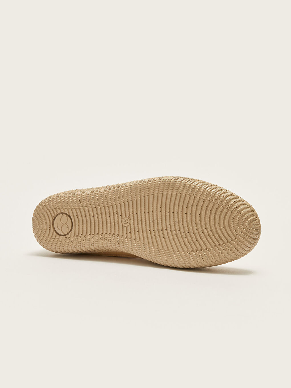 Bej Örgü Detaylı Kadın Klasik Ayakkabı-3