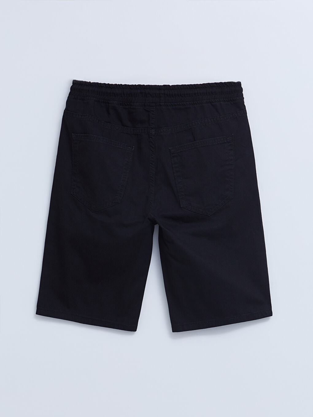 Ерлерге арналған стандартты пішім деним шорты-6