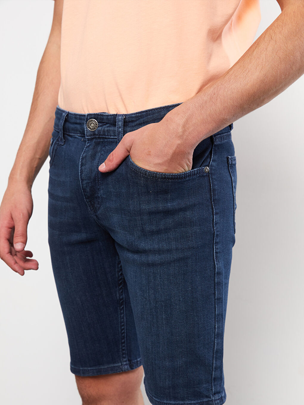 Slim Fit Mens Jean Shorts -S2JU96Z8-309