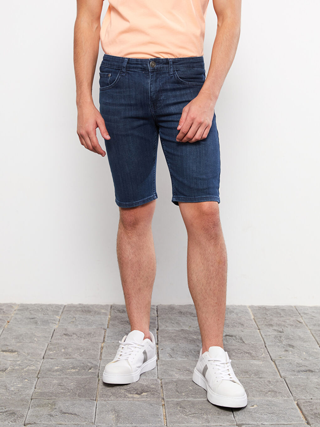 Slim Fit Mens Jean Shorts -S2JU96Z8-309
