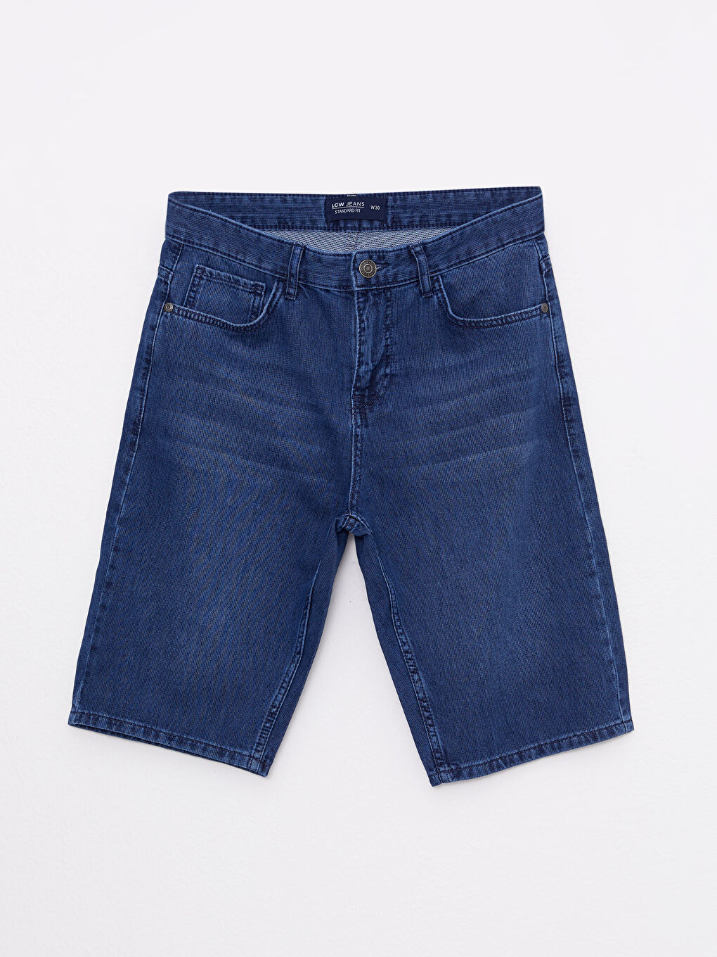 Standard Fit Men's Denim Shorts-5