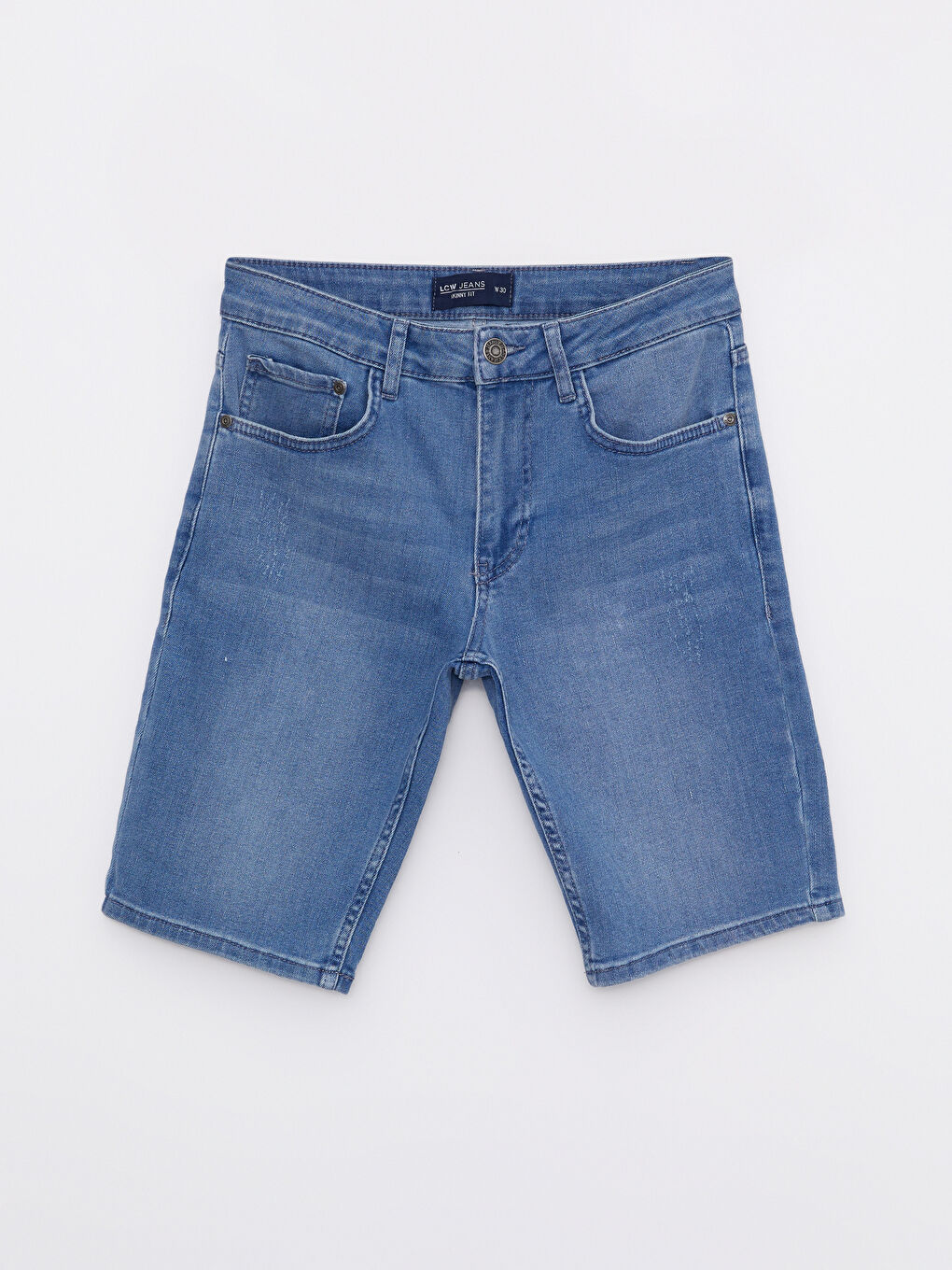 Skinny Fit Men's Denim Shorts-5