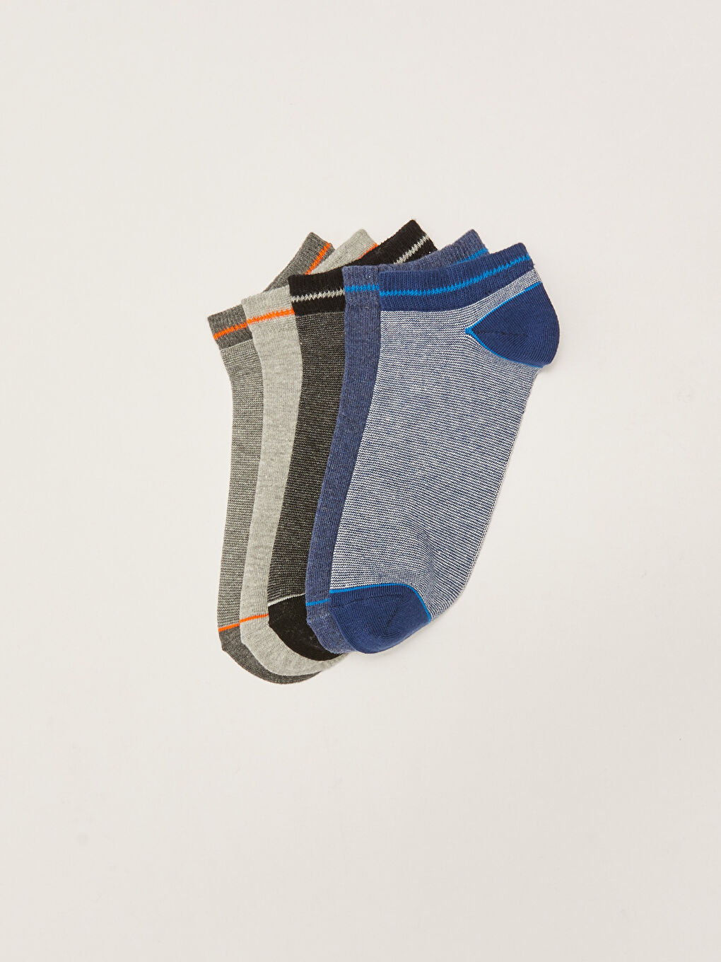 Striped Men's Trainer Socks 5 Pack