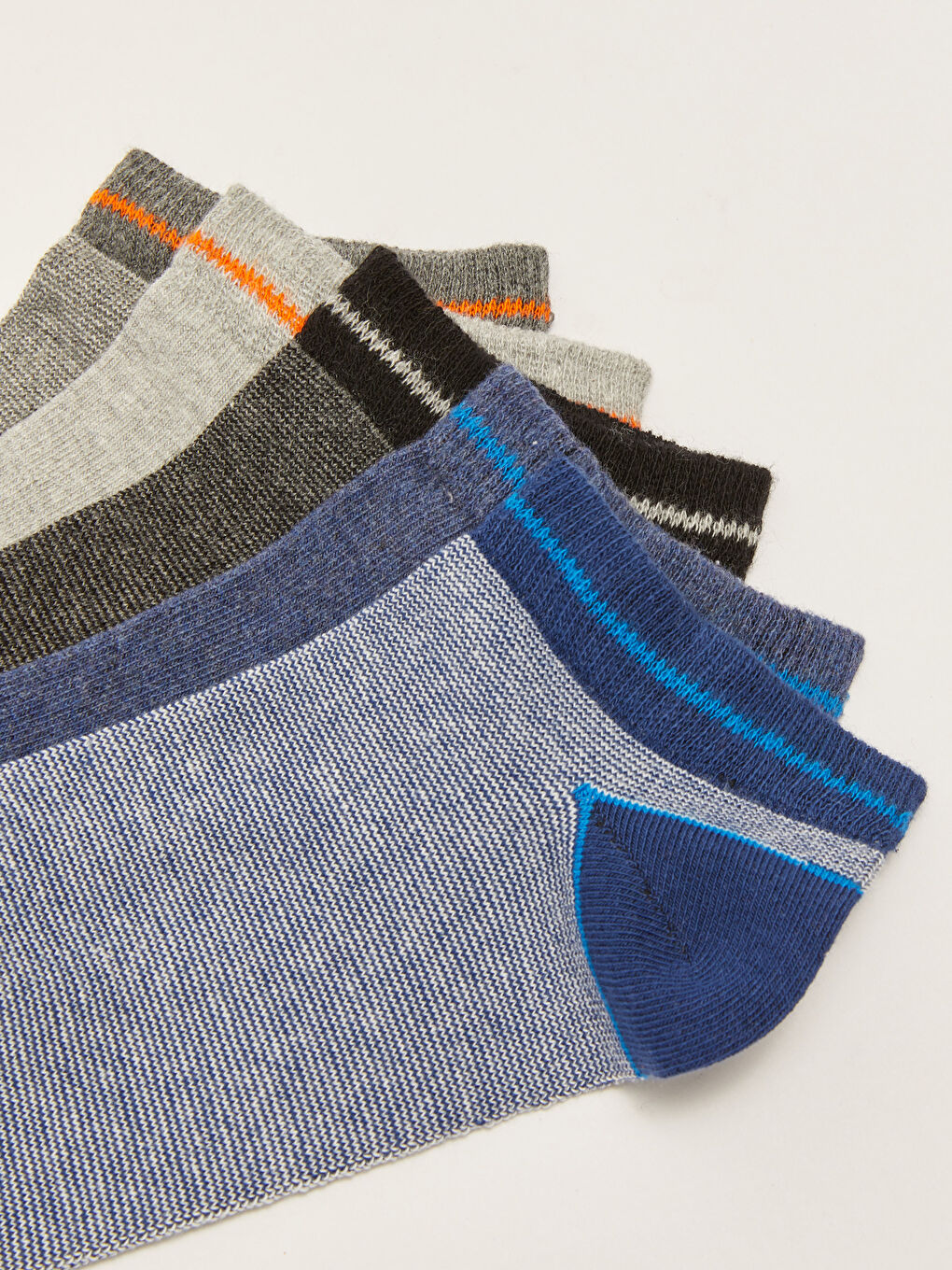 Striped Men's Trainer Socks 5 Pack-2