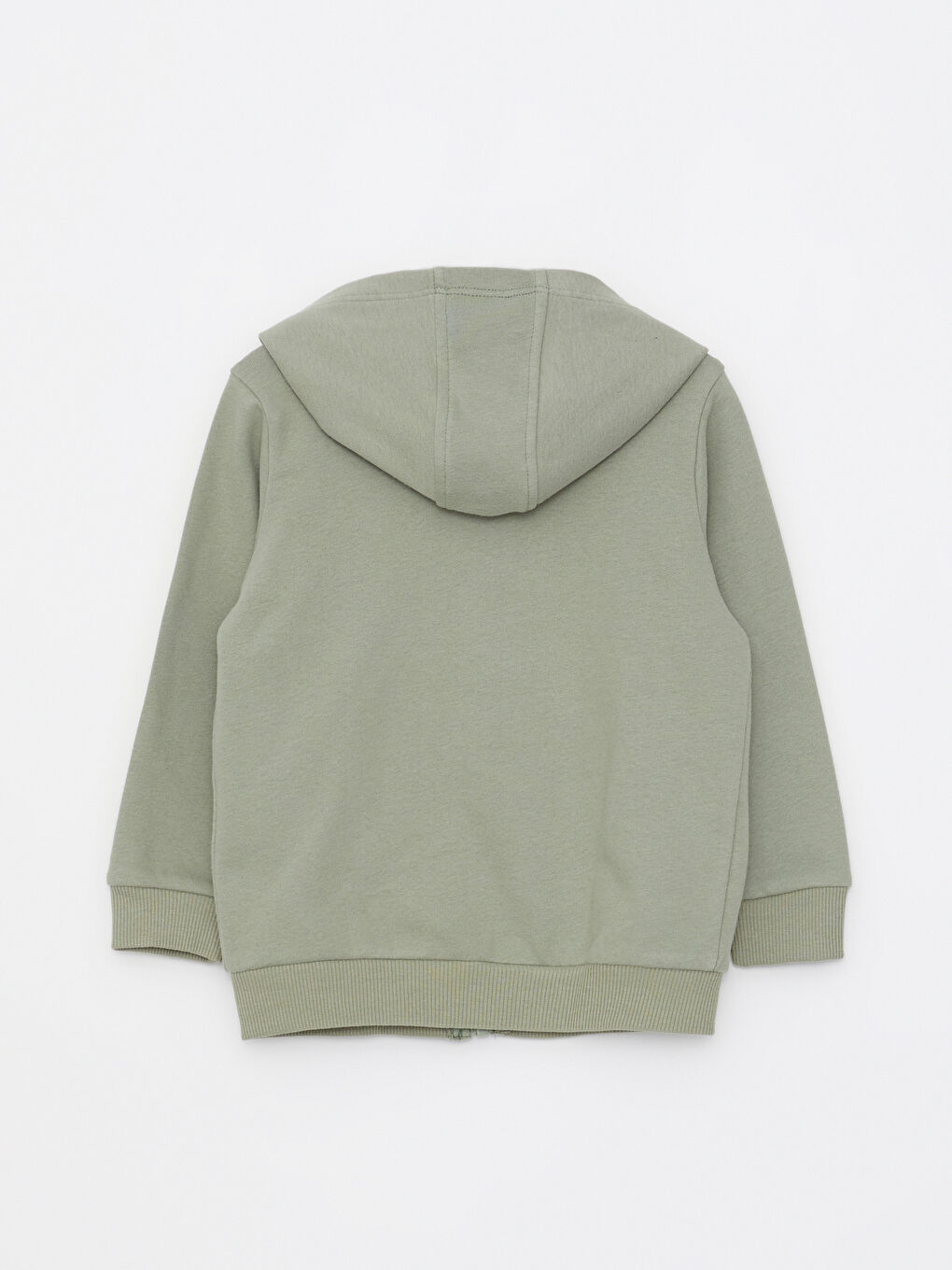 Hooded Long Sleeve Printed Baby Boy Zippered Sweatshirt-1