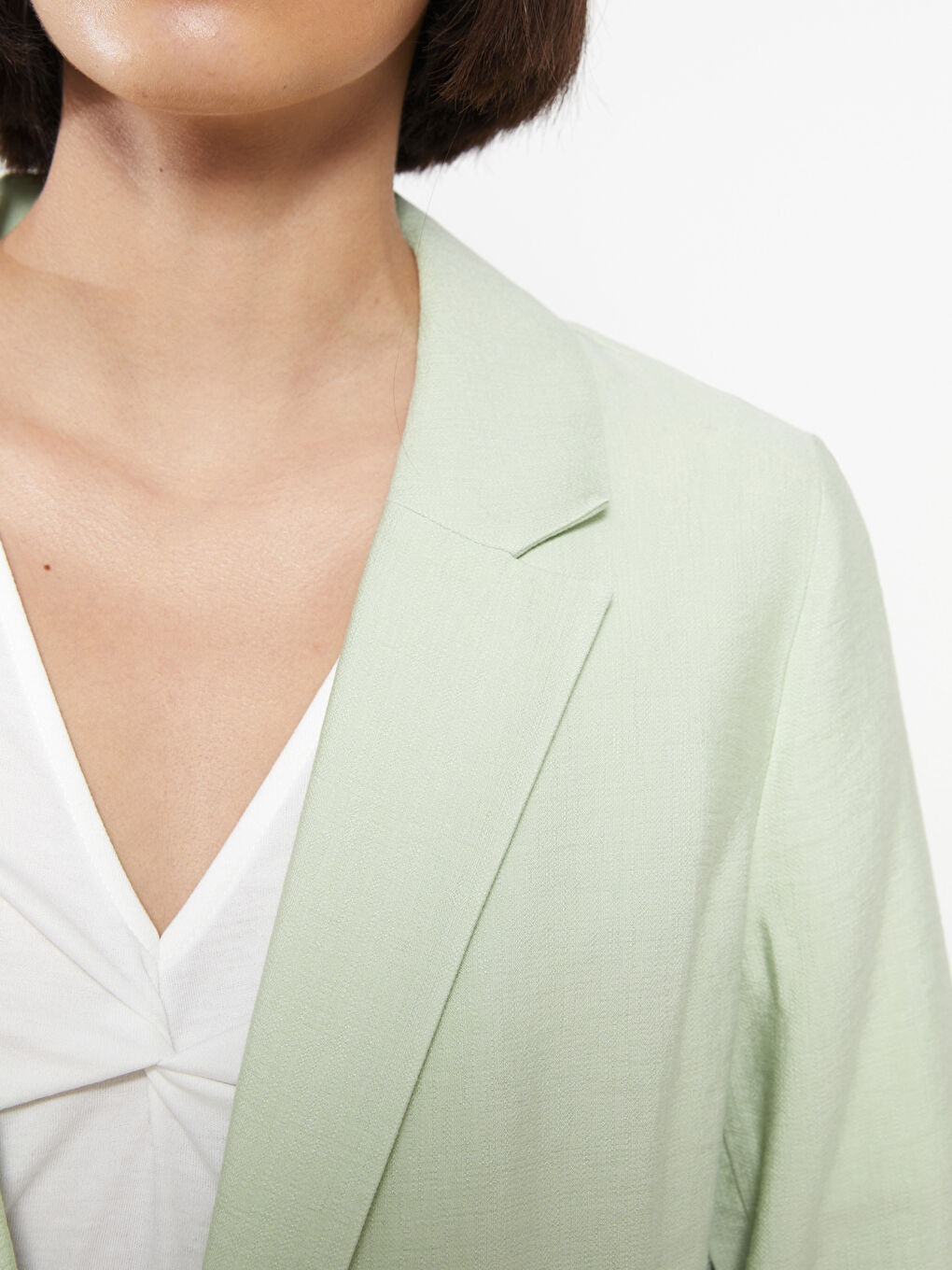 LCW Vision Geknöpfte Reguläre Langarm Damen Blazerjacke -S2JV95Z8-G2G