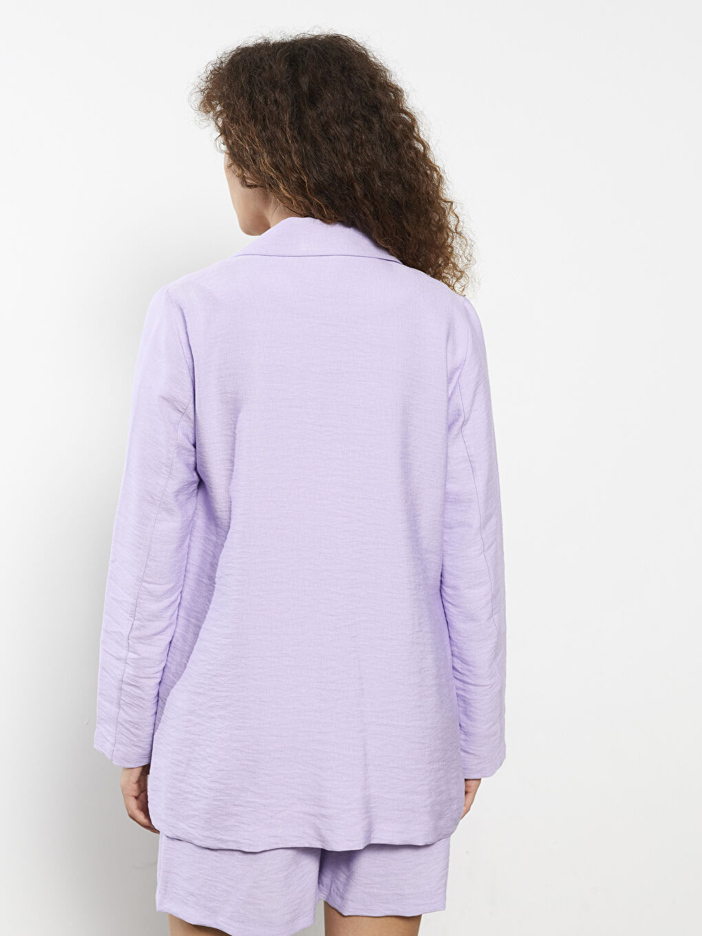Veste Blazer à Boutons Manches Longues Régulier pour Femmes-5