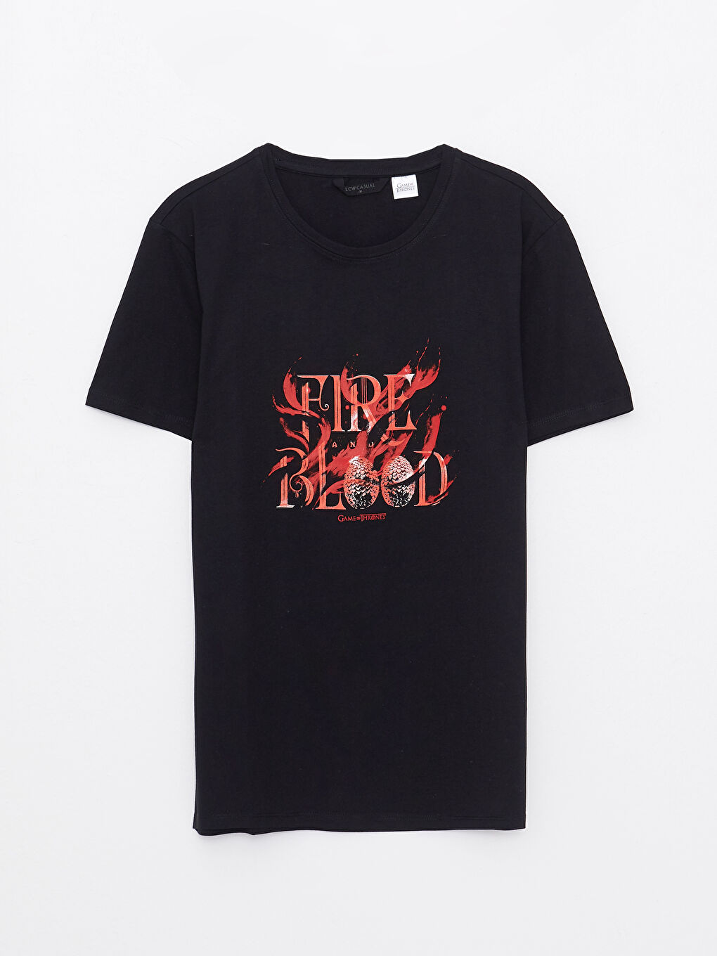 LC Waikiki Crew Neck Short Sleeve Game of Thrones Printed Combed Cotton Men's T-Shirt -S2JV96Z8-CVL