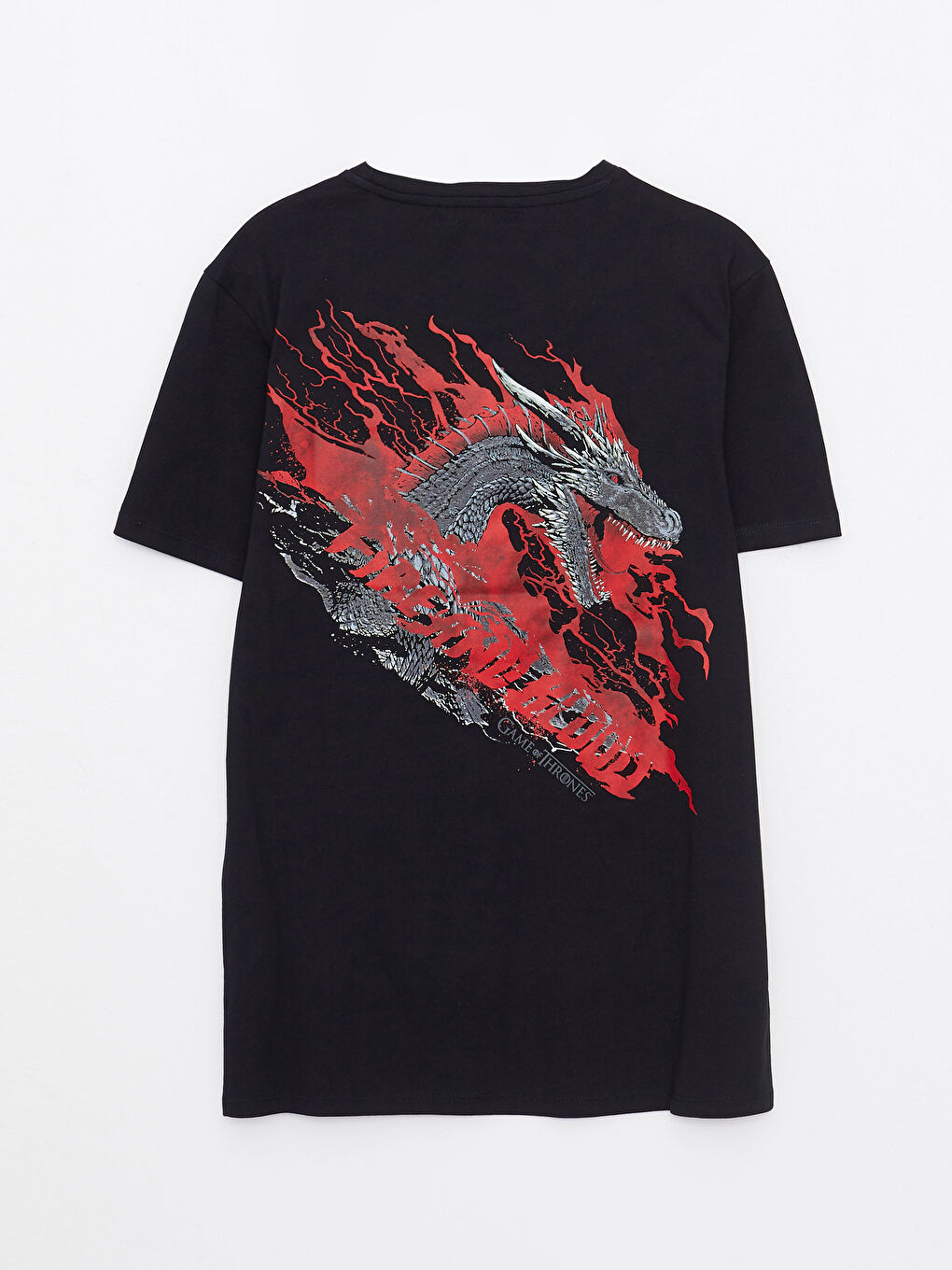 LC Waikiki Crew Neck Short Sleeve Game of Thrones Printed Combed Cotton Men's T-Shirt -S2JV96Z8-CVL