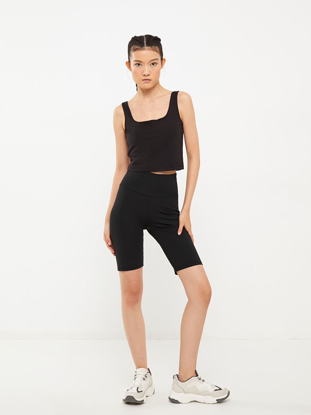 Women's Elastic Waist Printed Outdoor Shorts Tights-1