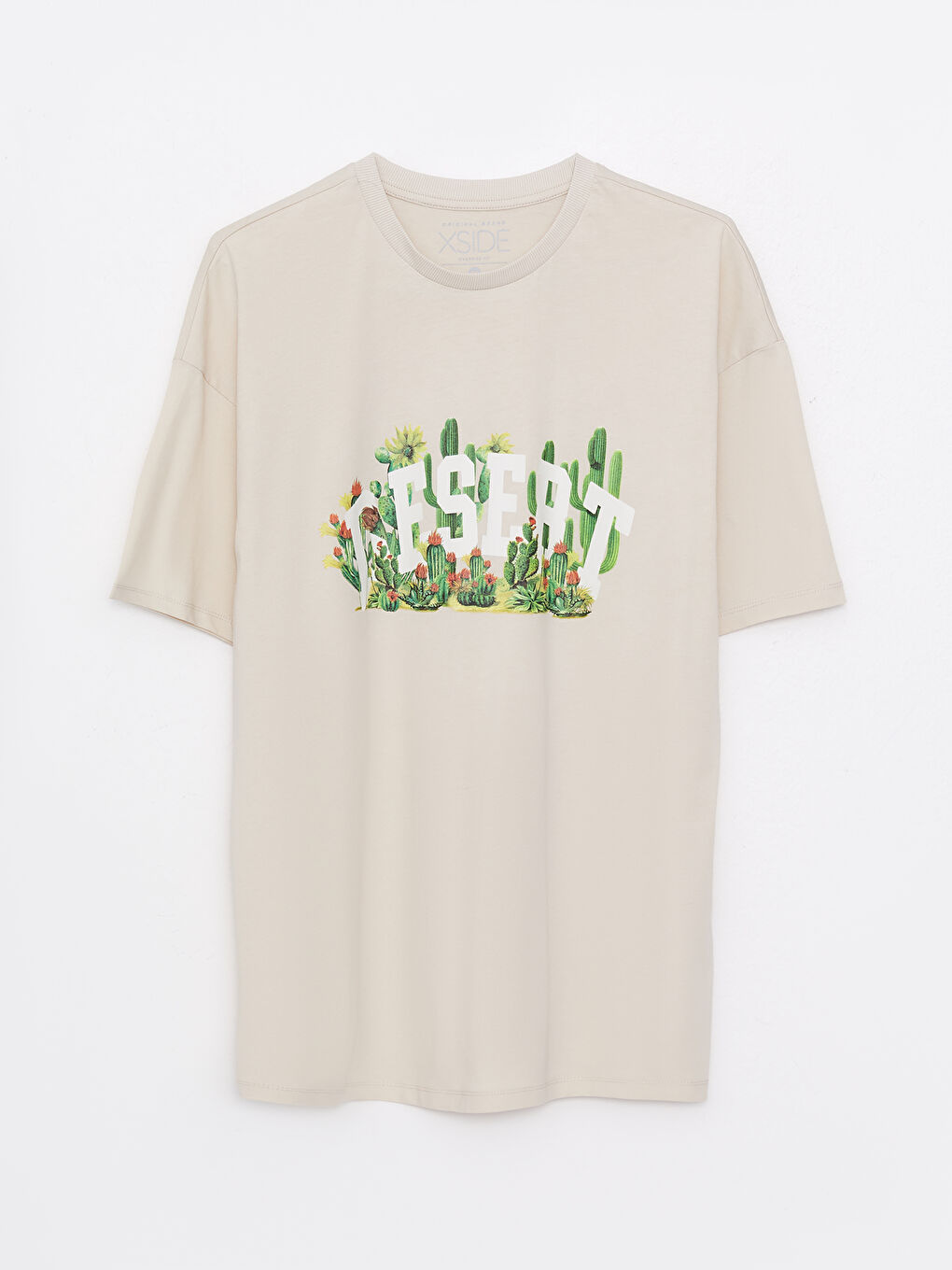 Crew Neck Short Sleeve Printed Combed Cotton Men's T-shirt-5