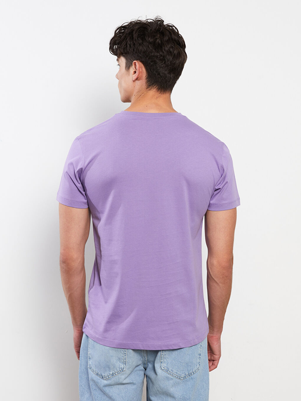 Футболка Мужская с Круглым Вырезом, Коротким Рукавом, С Принтом, Из Гребенного Хлопка-4