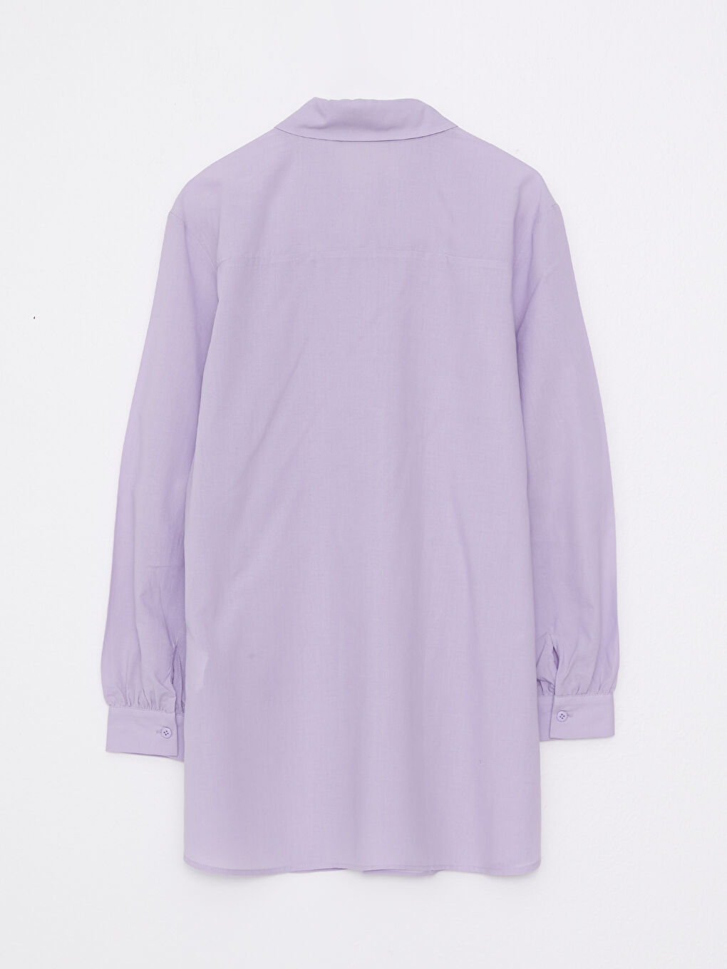 قميص تونيك بوبلين سادة للسيدات-6