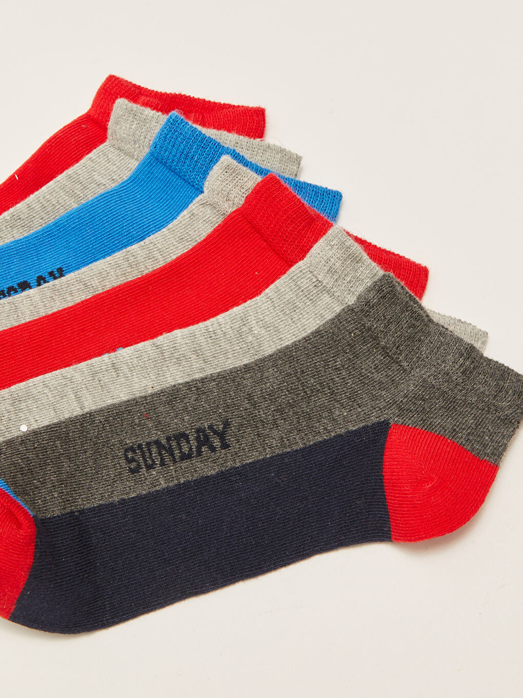 Chaussettes d'entraînement Bloc de couleurs pour Garçons Lot de 7 pièces-2