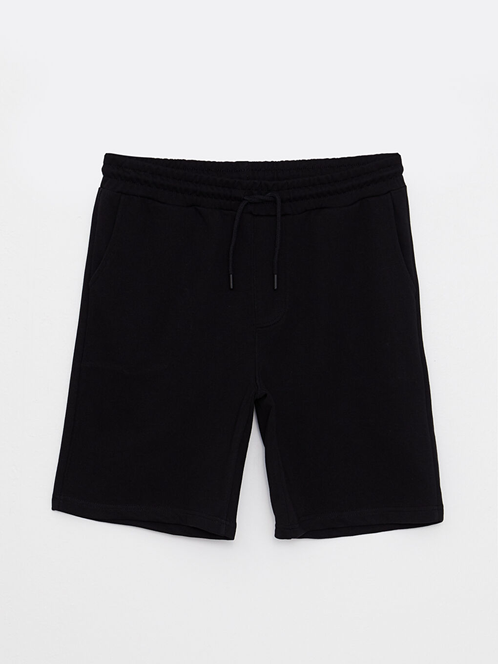 Siyah Standart Kalıp Erkek Şort-5