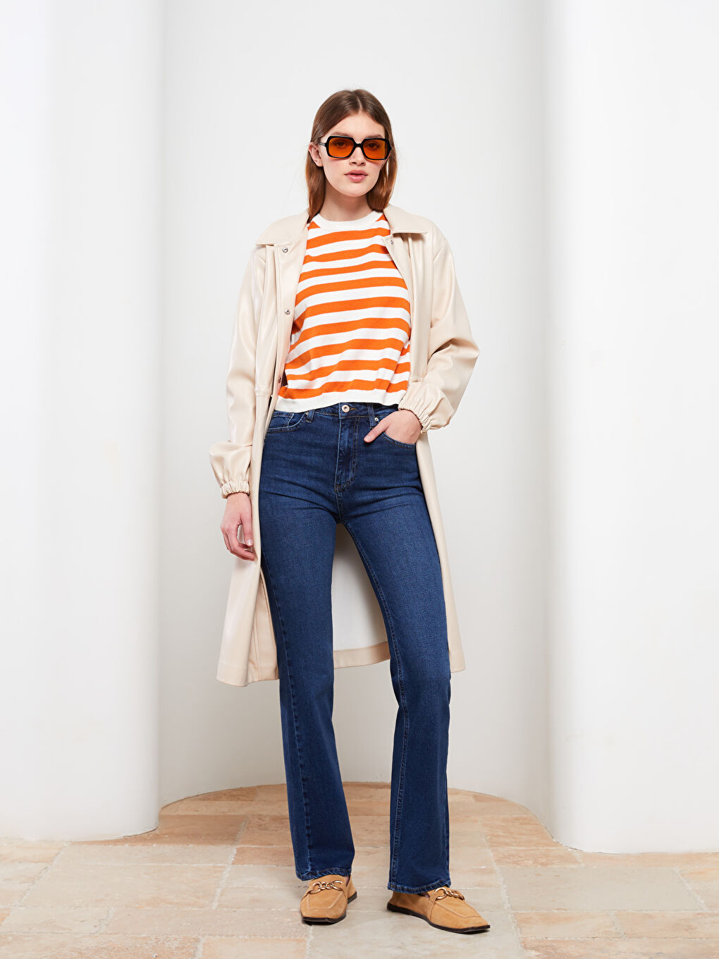 Mercury Skinny Fit Straight Pocket Detailed Women's Rodeo Jean Trousers-1