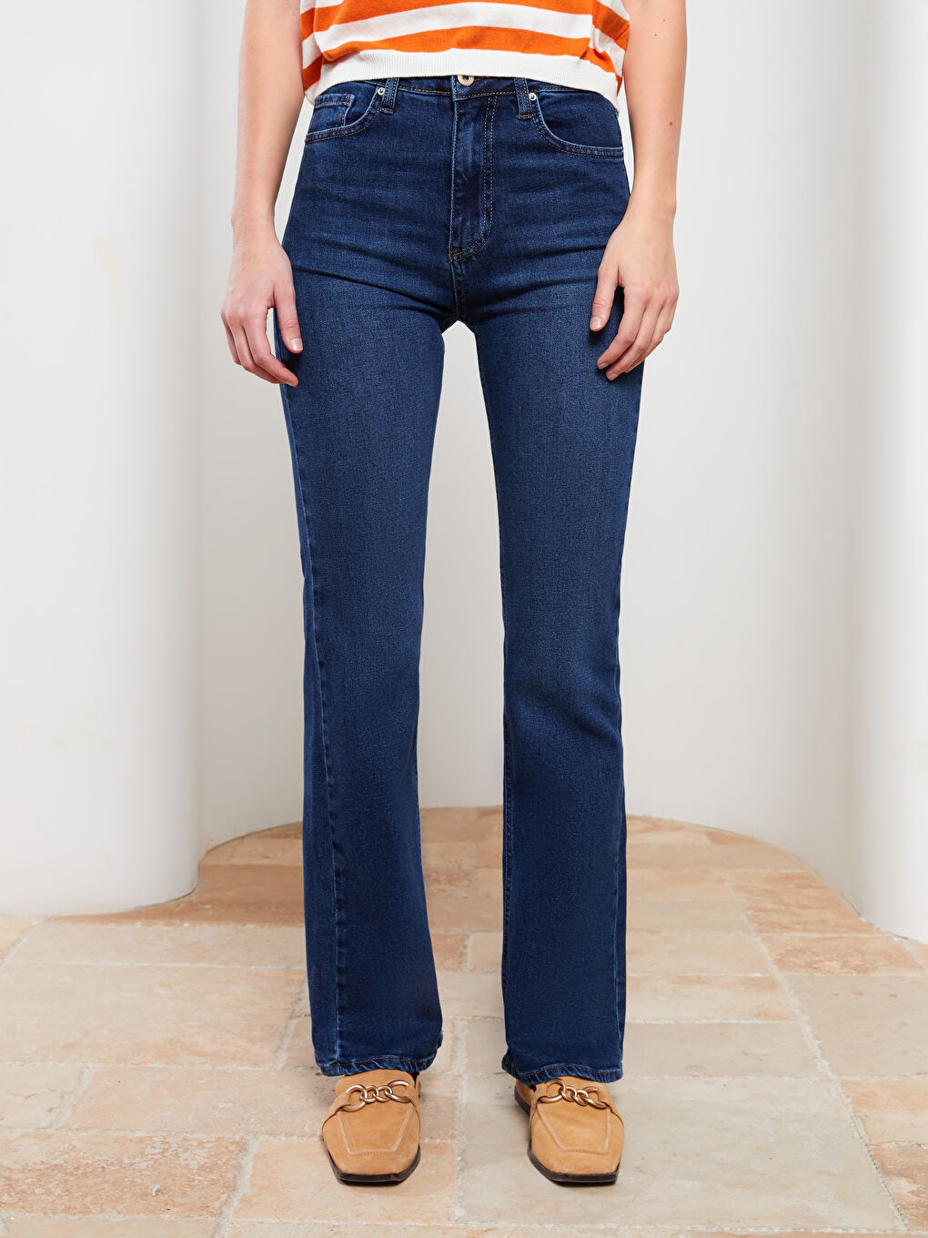 Mercury Skinny Fit Straight Pocket Detailed Women's Rodeo Jean Trousers-3