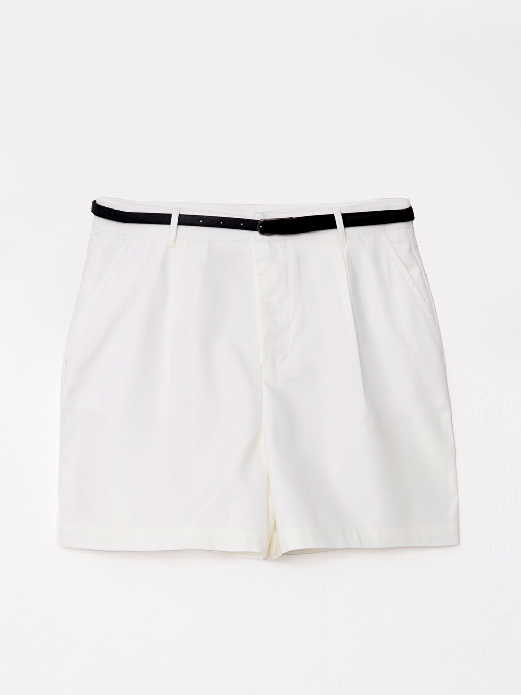 Standard Fit Plain Pocket Detailed Gabardine Women's Shorts -S2K024Z8-R9K