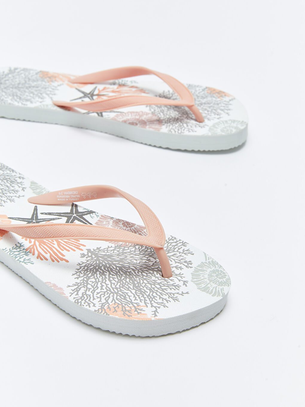 Пляжные шлепанцы с принтом для женщин-4