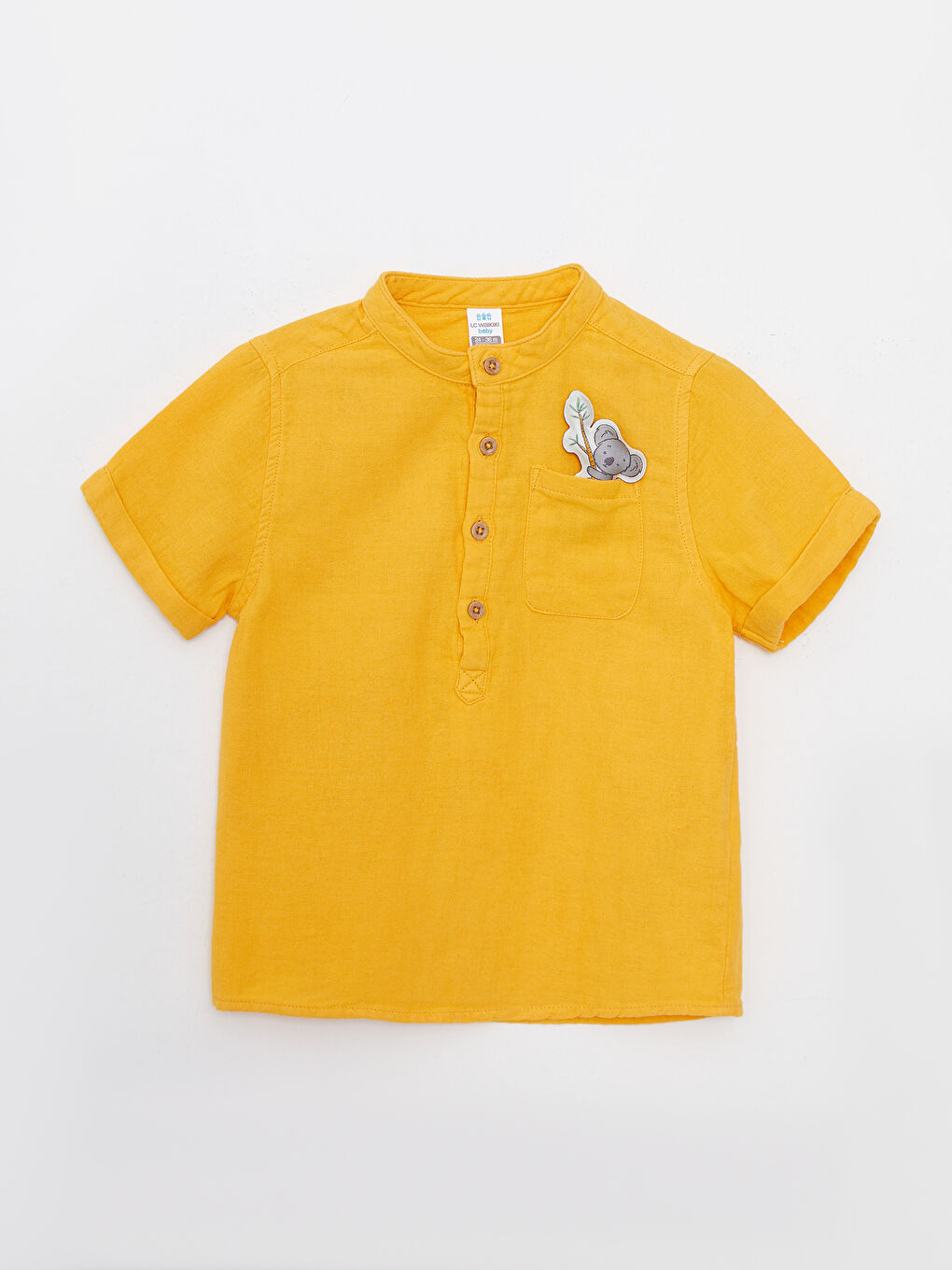 LCW baby Chemise à Col Mao à Manches Courtes pour Bébé Garçons -S2K056Z1-G4Y