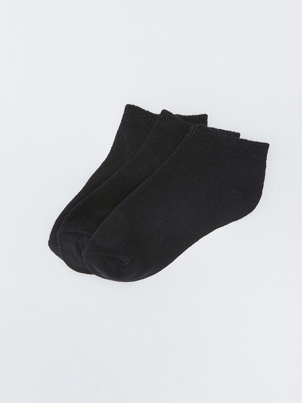 Siyah Basic Erkek Çocuk Patik Çorap 3'lü