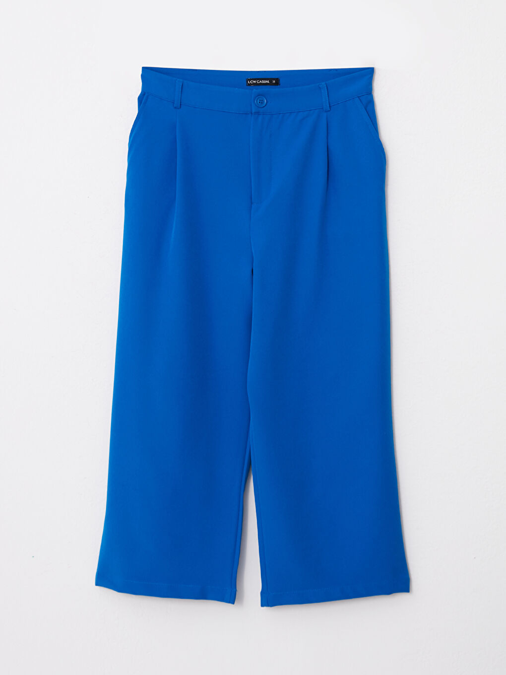 Standard Fit Women's Plain Pocket Detailed Capri -S2K193Z8-HGU
